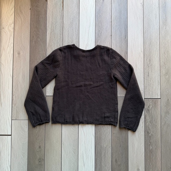 Edikted Distressed Ribbed Knit Sweater - Picture 10 of 10
